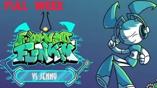 FNF Full Week | Friday Night Funkin' - VS Jenny | FNF Mod My Life As A Teenage Robot XJ-9