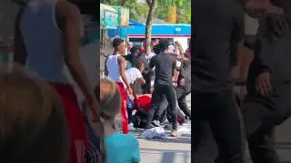 Fight breaks out @ amusement park (Cedar Point)