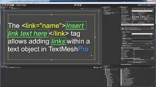 TextMesh Pro - Link Tag Support & Tracking