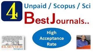 Scopus and SCI Journals || High Acceptance Rate Journals || Multidisciplinary Journal