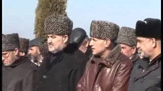 Делегация из Ингушетии на похоронах отца муфтия КБР Хазраталий Дзасежева