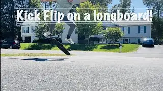 How to kickflip a longboard the most consistent way!