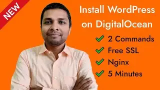 How to Install WordPress on Digitalocean in 5 Minutes with just 2 Commands