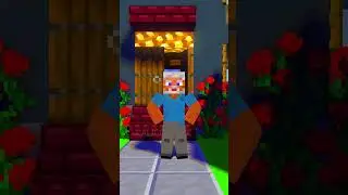 JJ Pranks His Neighbor in Minecraft - JJ and Mikey #shorts