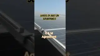 Cleaning of Solar Panels | Layers of Dust on Solar Panel #solarsystem #ongrid #solarenergy