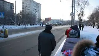 Эстафета Олимпийского огня в Перми 4 января 2014 г.