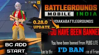 GOOD NEWS😍 | I'D BAN START PUBG LITE | PUBG LITE BC ADD START | 0.28.0 NEW UPDATE | PUBG LITE