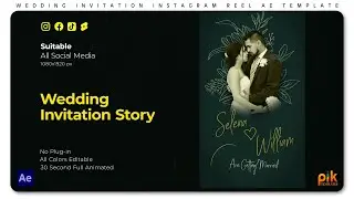 Wedding Invitation Instagram Reel - After Effects Templates |  Free Download | Pik Templates