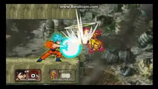 SSF2 mod: Goku Ssgss vs Golden Frieza