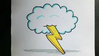 Şimşek nasıl çizilir | how to draw a lightning bolt⚡