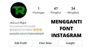cara mengganti font nama dan bio instagram menjadi keren