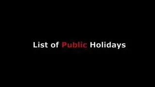 List of Holidays in the US Including National Federal & Major American Holiday Days Off Each Year