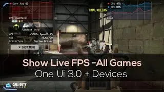 One Ui 3.0 Show Live FPS Meter Latest Features for Samsung Devices