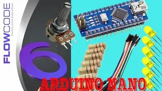 Potentiomètre + Led(s) et arduino nano[ Programmer Arduino facilement avec  FLOWCODE ]