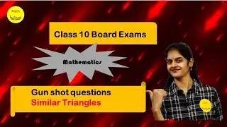 Gun shot questions - Similar triangles | Class 10 | TS |AP