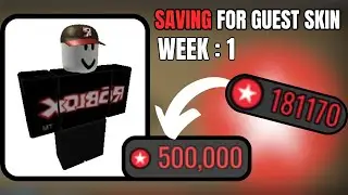Week 1 getting guest skin! | Roblox Noobs in combat