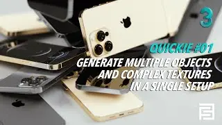Quickie #1 | Complex textures in one Setup | 3dsmax x Tyflow
