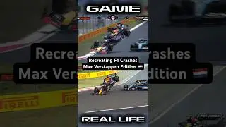 Recreating F1 Crashes | Max Verstappen Edition #2 #shorts #f1 #f1crashes