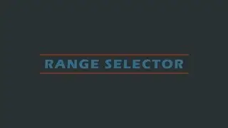 How to use the range selector in After Effects