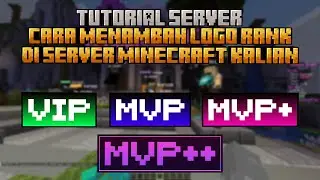 Cara Memasang Logo Rank di Server Minecraft Kalian