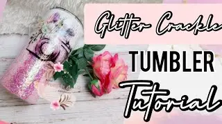 Glitter crackle tumbler tutorial #glitter #crackle #theglitterqueen #bmktutorial #tumblertutorial