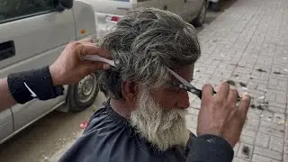 2-YEARS HAIR | Homeless Man INSANE Transformation | ASMR