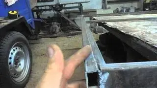 Ворота с профнастила (двойной каркас) часть 1