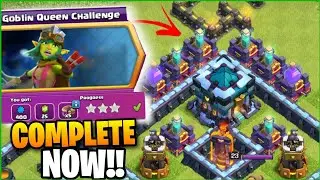 Easy 3 Star - New GOBLIN QUEEN CHALLENGE in 1 Shot | Clash of Clans Guide