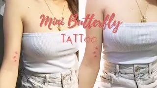 Ink Unlock: A Stunning and Discreet Little Red Butterfly Tattoo Design  🦋