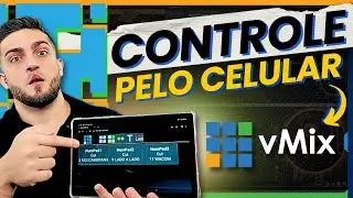 vMix | Controle o vMix pelo CELULAR / TABLET ou OUTRO PC via REDE!! Usando o Web Controlador