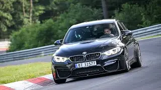 F80 M3 blowing charge pipe on the Nürburgring