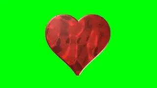 GREEN SCREEN HEART BEATING WITH NOISE 2