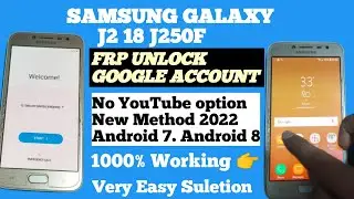 Samsung J2 Pro 2018 (J250F) GOOGLE/FRP BYPASS | New Method 2023 | samsung j250f frp bypass