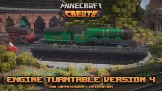 Minecraft create mod - Engine turntable version 4 + computercraft integration (VERSION 5 OUT NOW)