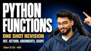 Functions in Python | Class 12 Computer Science | Full Chapter