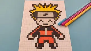 TUTO PIXEL ART - Comment dessiner Naruto en pixel