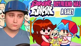 BOYFRIEND HAS A BABY?! Friday Night Funkin' Logic | Cartoon Animation | Reaction