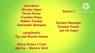 My Zig and Sharko End Credits S1E1 (Zig et Sharko Detected)