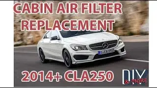 DIY How to Replace the CABIN AIR FILTER ON 2014 CLA250