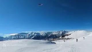 UFO captured while skiing video | SECRET SPACE TUBE 2.0