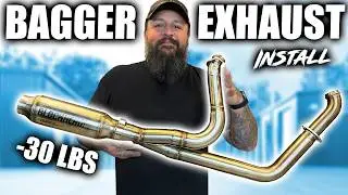 Harley-Davidson Road Glide Exhaust Install (Blockhead 2-1)