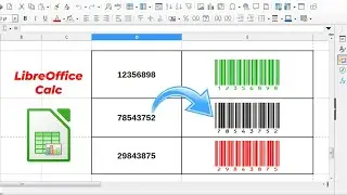 How to create barcode in Libreoffice calc
