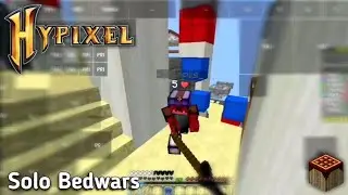 Solo Bedwars Gameplay on Hypixel Server - PojavLauncher
