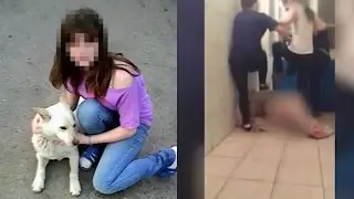ИЗБИЕНИЕ ДЕВУШКИ В КОЛЛЕДЖЕ.ПРОСТО П*ЗДЕЦ С*КИ