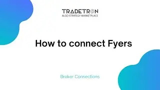 Fyers broker setup with Tradetron