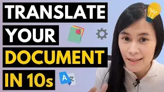 How to translate your document to another language in 10 seconds using Google Doc by JuneLow.co