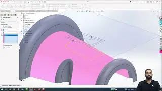 Exercise 02  Basic Surface Modelling Using Project Curve On Surface | SOLIDWORKS |