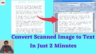 How to Convert Scanned Image to Text || Image to Text Converter || Scanned PDF to Word ||