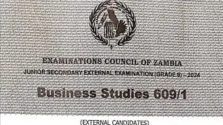 Business studies G9 external 2024