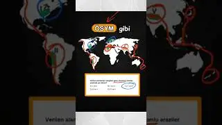 ÖSYM gibi... Dünya Haritası Soruları 🌍 Coğrafya